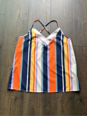 NWOT Loness Striped Tank Top